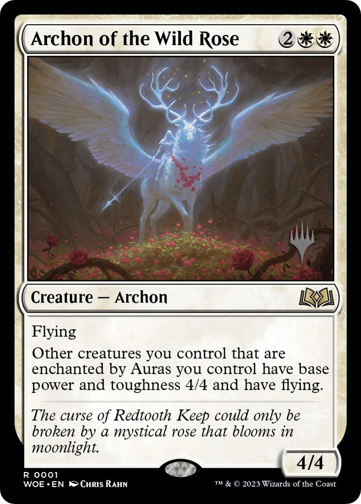 Archon of the Wild Rose (Promo Pack) [Wilds of Eldraine Promos] | Game Grid - Logan