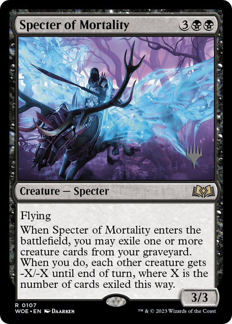 Specter of Mortality (Promo Pack) [Wilds of Eldraine Promos] | Game Grid - Logan