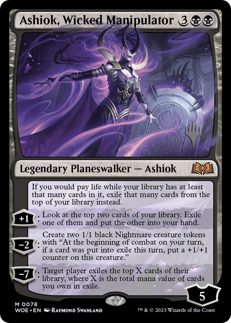 Ashiok, Wicked Manipulator (Promo Pack) [Wilds of Eldraine Promos] | Game Grid - Logan