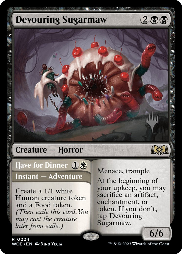 Devouring Sugarmaw // Have for Dinner(Promo Pack) [Wilds of Eldraine Promos] | Game Grid - Logan