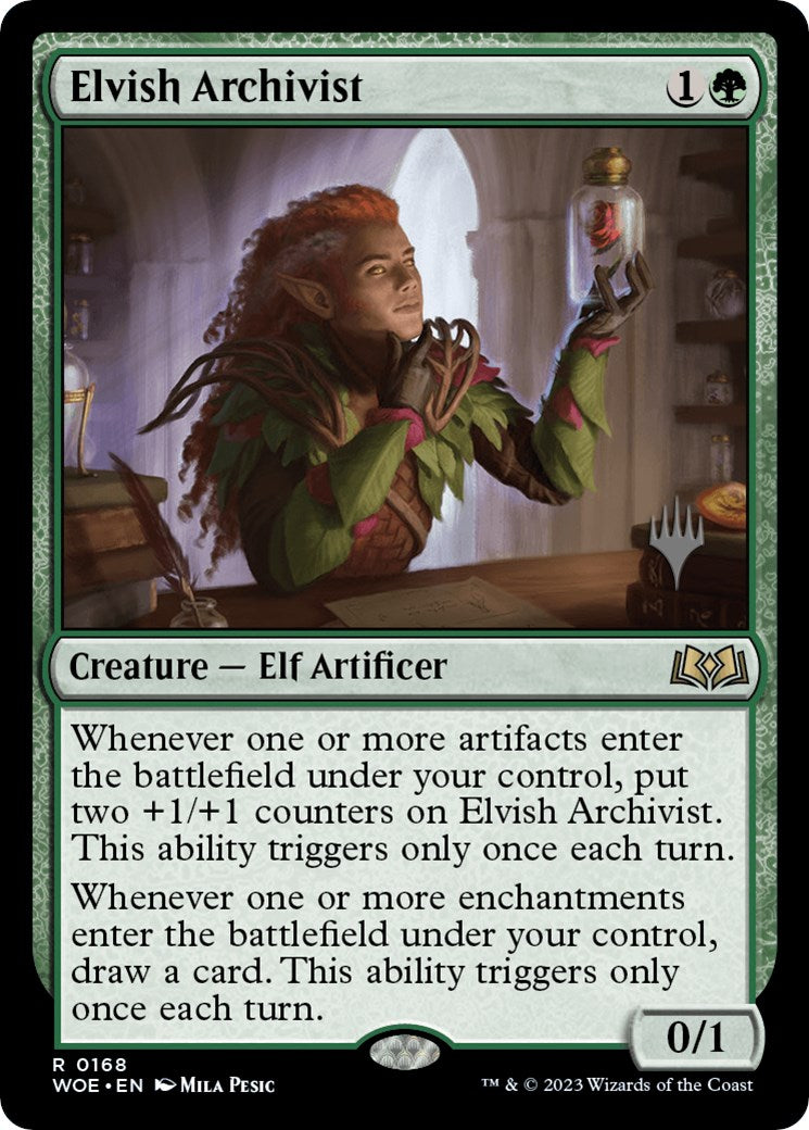 Elvish Archivist (Promo Pack) [Wilds of Eldraine Promos] | Game Grid - Logan