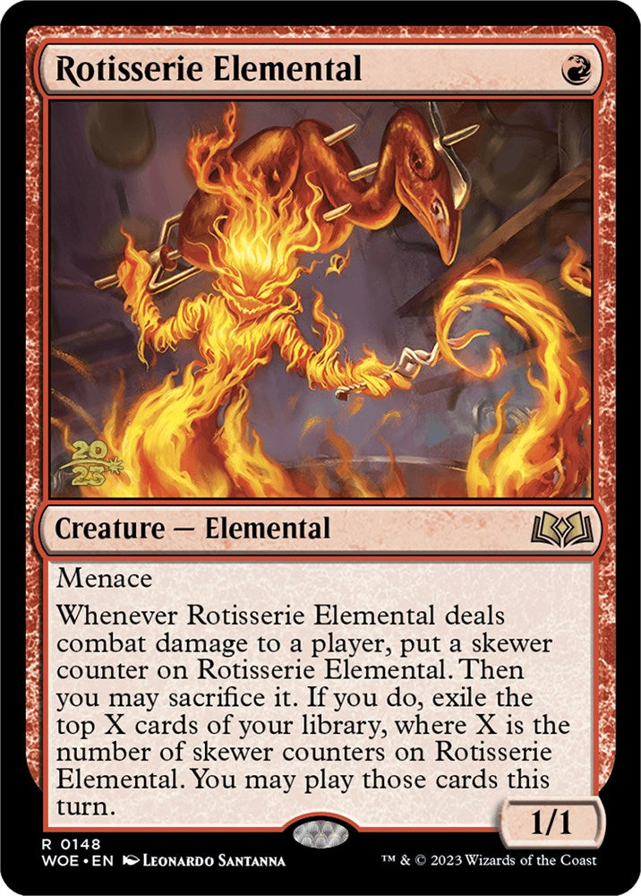 Rotisserie Elemental [Wilds of Eldraine Prerelease Promos] | Game Grid - Logan