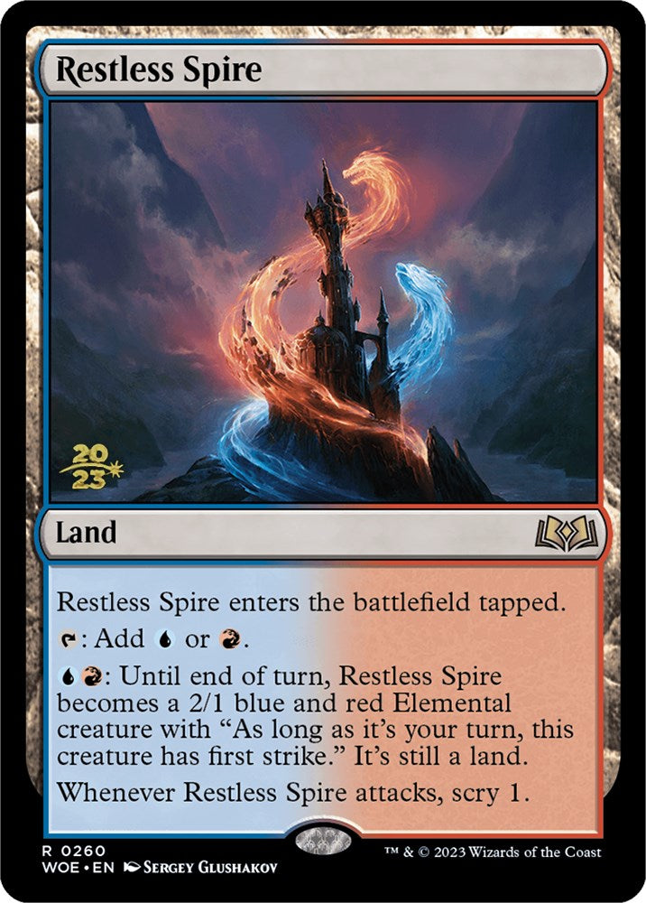 Restless Spire [Wilds of Eldraine Prerelease Promos] | Game Grid - Logan