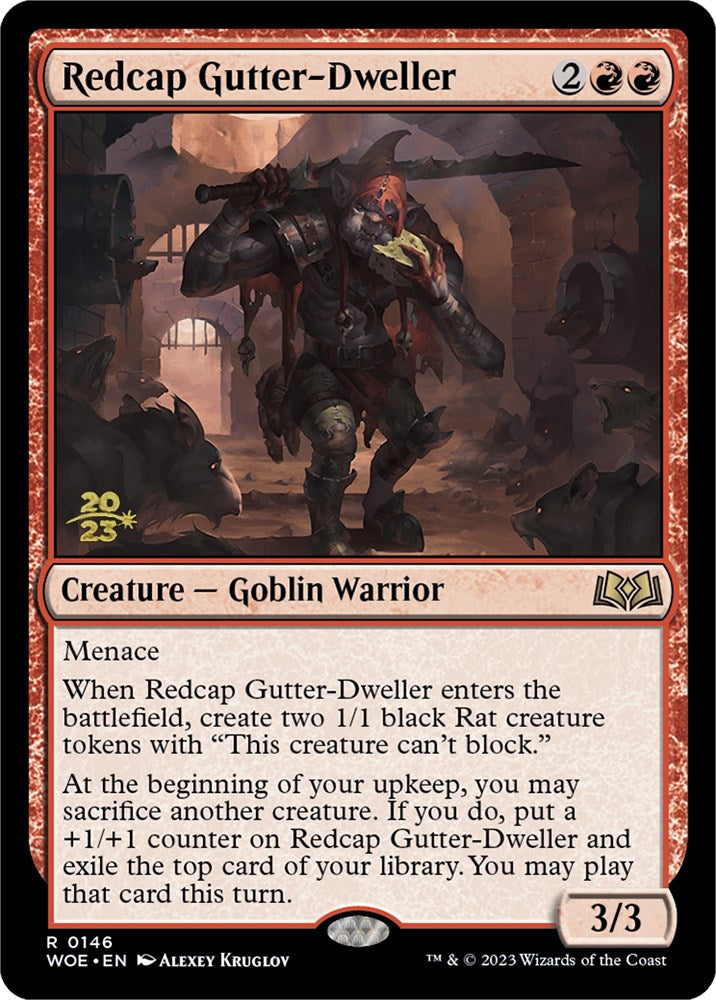 Redcap Gutter-Dweller [Wilds of Eldraine Prerelease Promos] | Game Grid - Logan