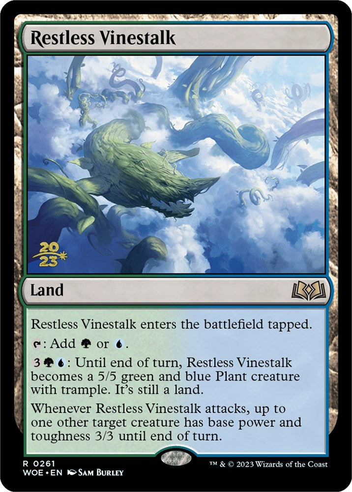 Restless Vinestalk [Wilds of Eldraine Prerelease Promos] | Game Grid - Logan