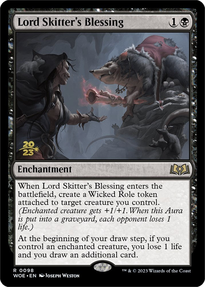 Lord Skitter's Blessing [Wilds of Eldraine Prerelease Promos] | Game Grid - Logan