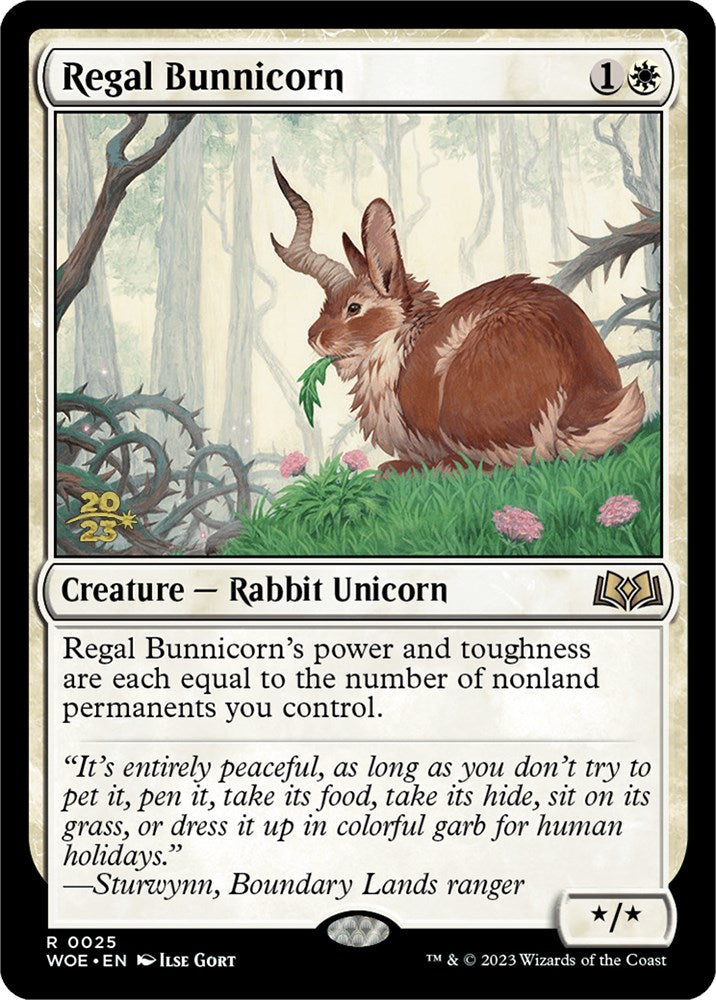 Regal Bunnicorn [Wilds of Eldraine Prerelease Promos] | Game Grid - Logan