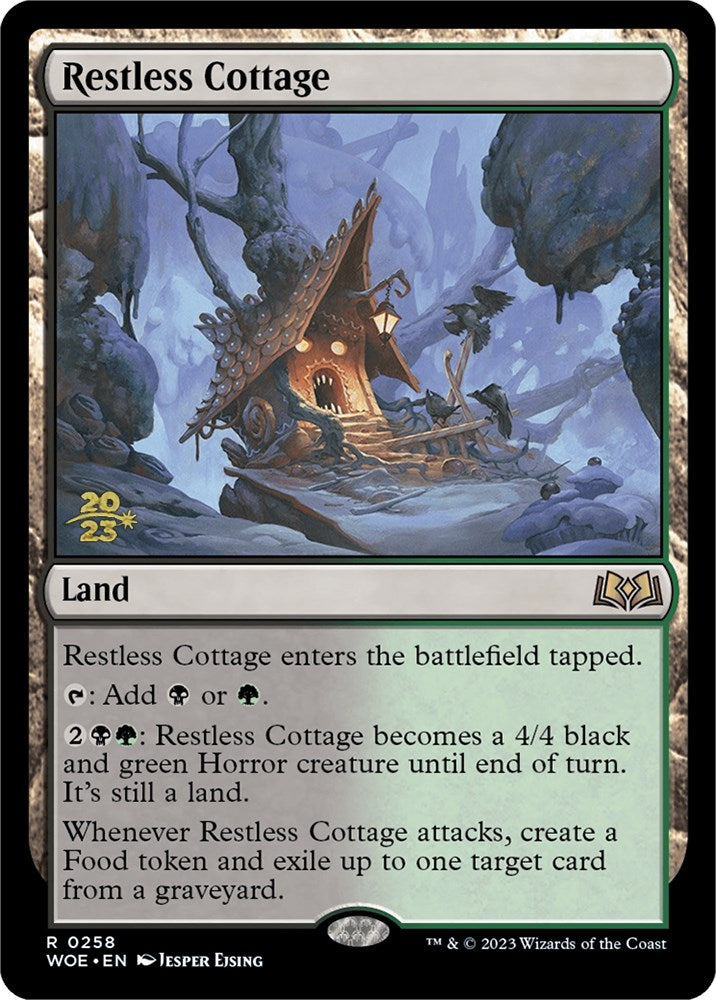 Restless Cottage [Wilds of Eldraine Prerelease Promos] | Game Grid - Logan