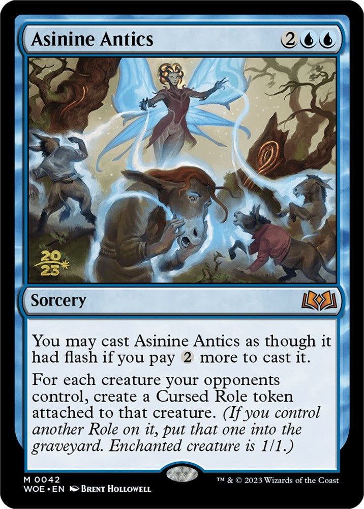 Asinine Antics [Wilds of Eldraine Prerelease Promos] | Game Grid - Logan