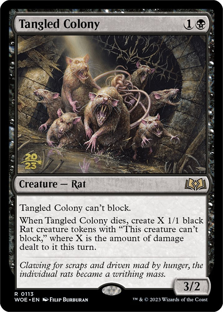 Tangled Colony [Wilds of Eldraine Prerelease Promos] | Game Grid - Logan