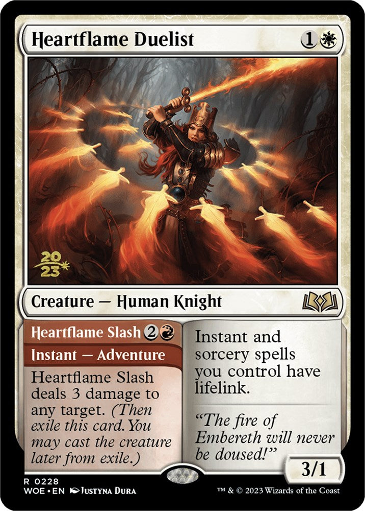 Heartflame Duelist // Heartflame Slash [Wilds of Eldraine Prerelease Promos] | Game Grid - Logan