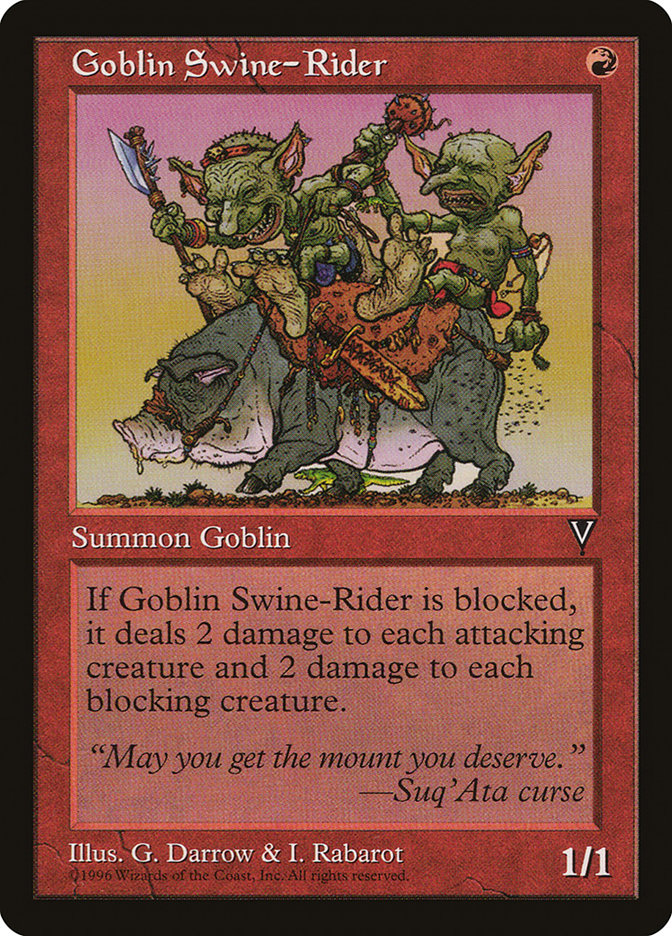 Goblin Swine-Rider [Visions] | Game Grid - Logan