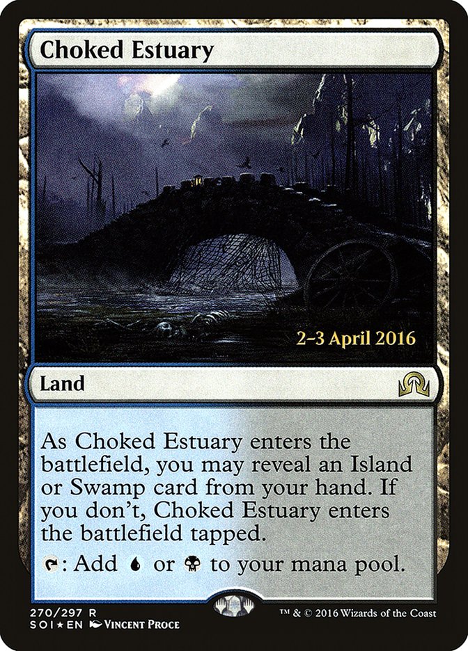 Choked Estuary [Shadows over Innistrad Prerelease Promos] | Game Grid - Logan