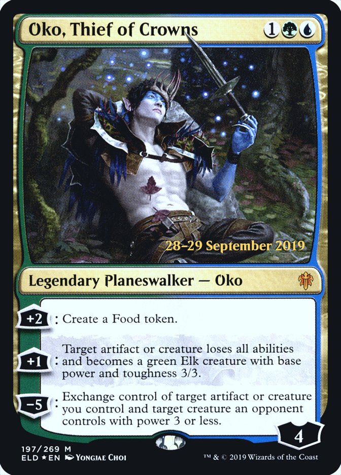 Oko, Thief of Crowns [Throne of Eldraine Prerelease Promos] | Game Grid - Logan