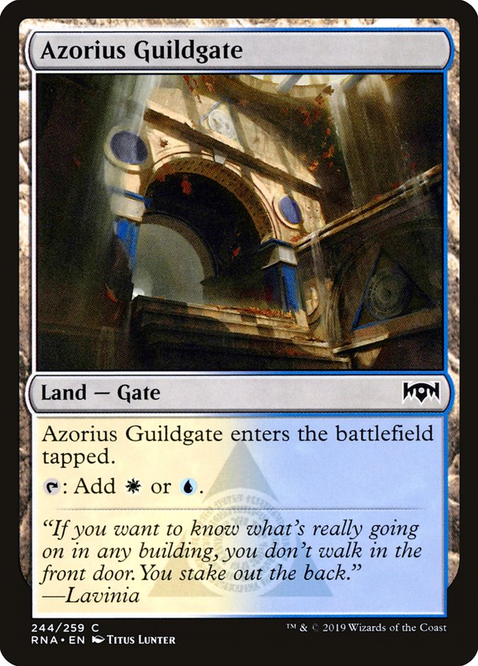 Azorius Guildgate (244/259) [Ravnica Allegiance] | Game Grid - Logan