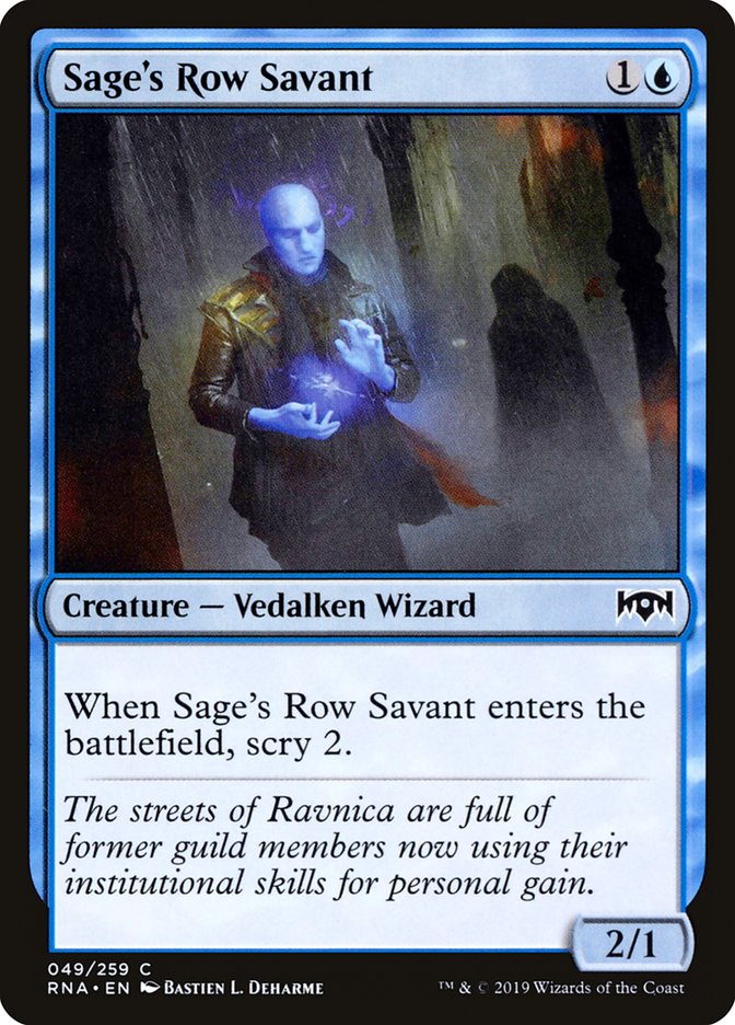 Sage's Row Savant [Ravnica Allegiance] | Game Grid - Logan