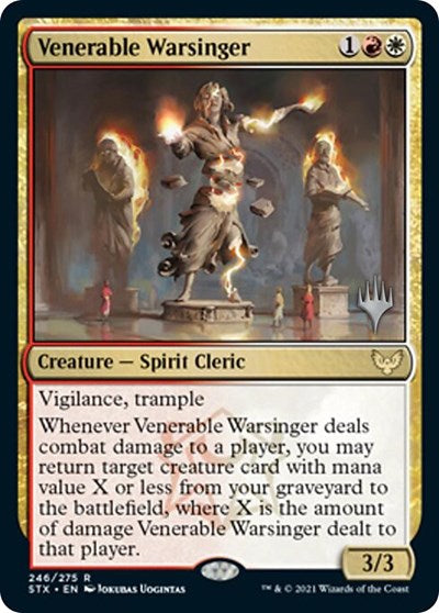 Venerable Warsinger (Promo Pack) [Strixhaven: School of Mages Promos] | Game Grid - Logan