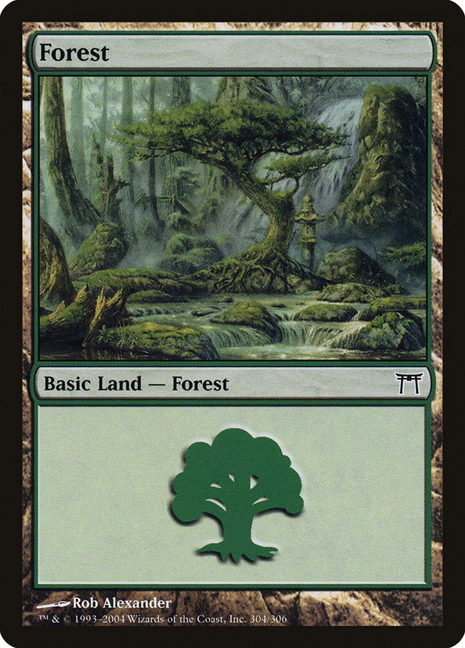 Forest (304) [Champions of Kamigawa] | Game Grid - Logan