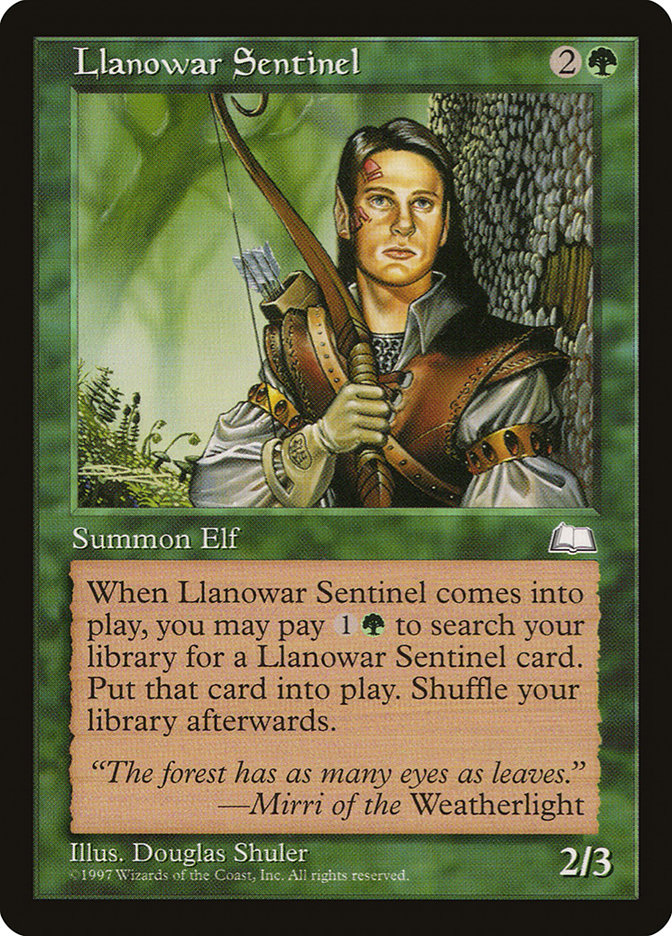 Llanowar Sentinel [Weatherlight] | Game Grid - Logan