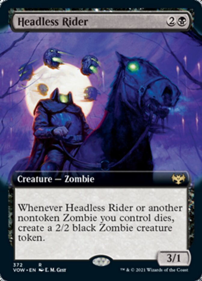 Headless Rider (Extended Art) [Innistrad: Crimson Vow] | Game Grid - Logan