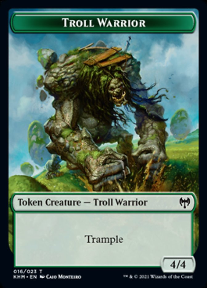 Troll Warrior Token [Kaldheim Tokens] | Game Grid - Logan