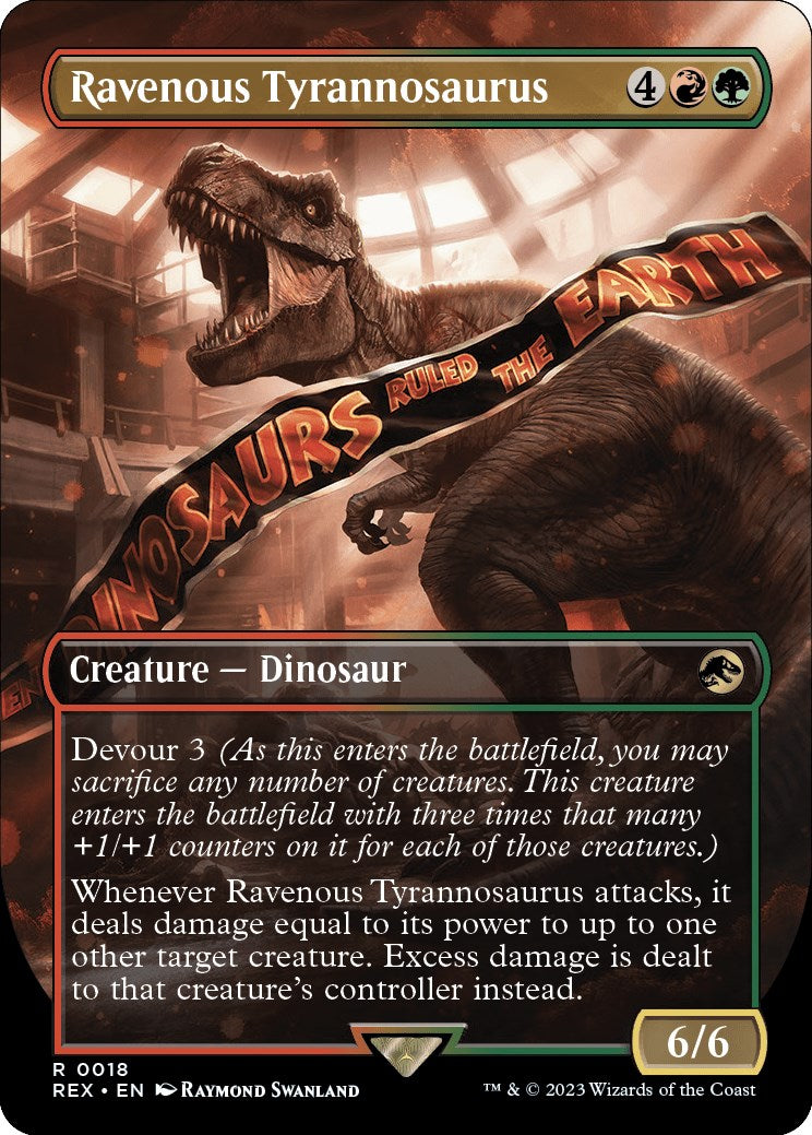 Ravenous Tyrannosaurus (Borderless) [Jurassic World Collection] | Game Grid - Logan