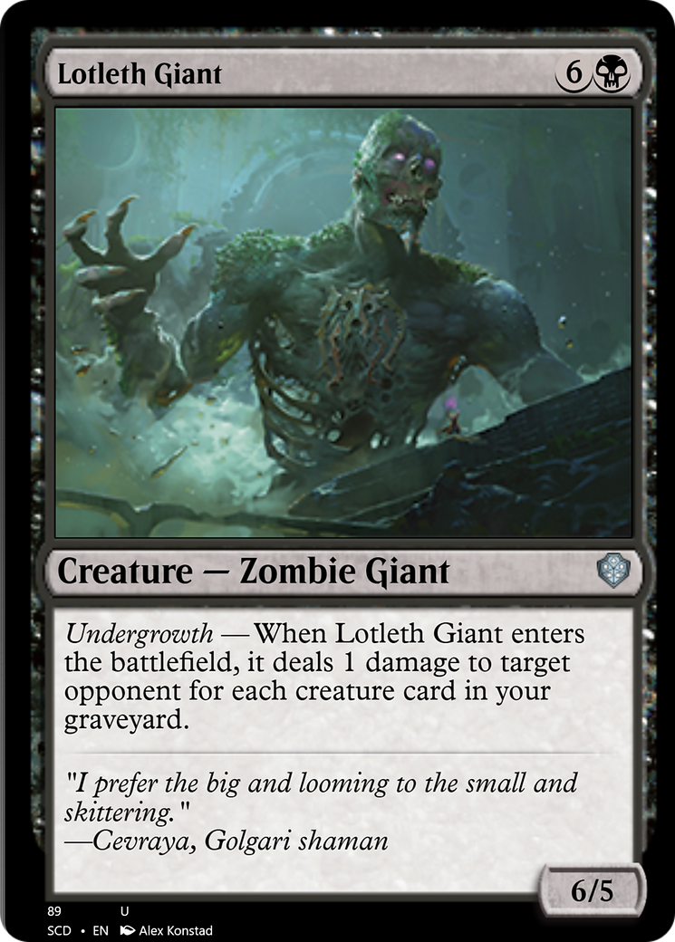 Lotleth Giant [Starter Commander Decks] | Game Grid - Logan