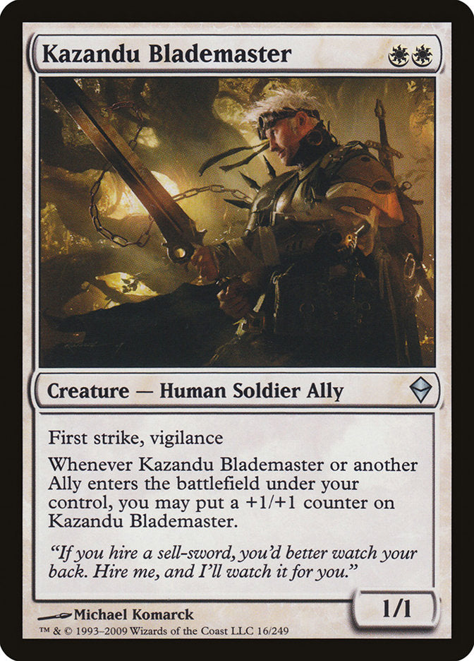 Kazandu Blademaster [Zendikar] | Game Grid - Logan