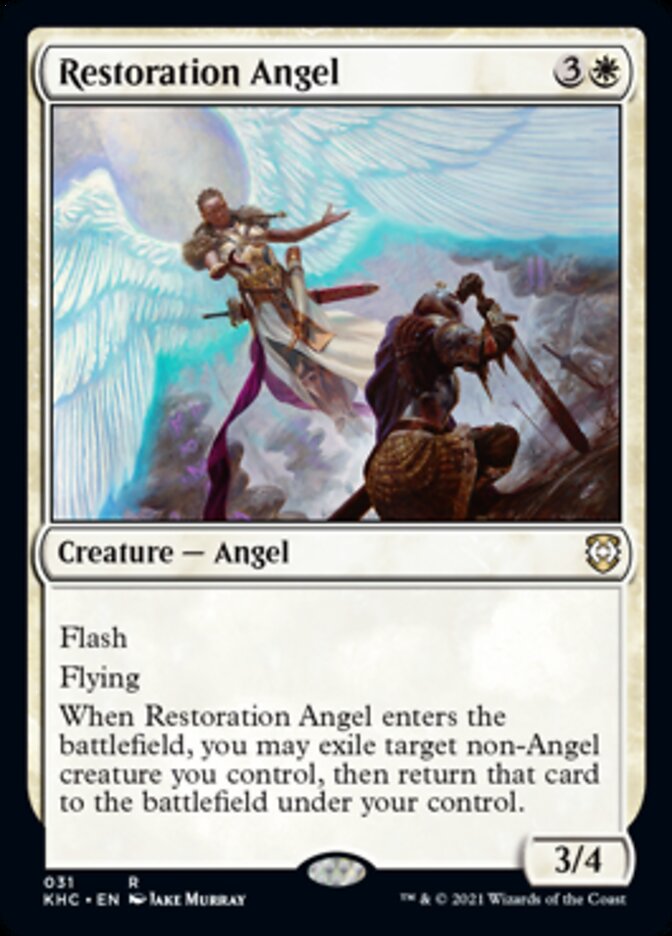 Restoration Angel [Kaldheim Commander] | Game Grid - Logan