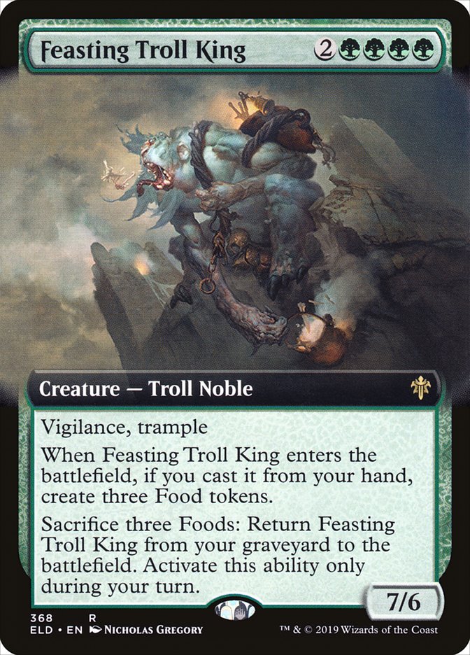 Feasting Troll King (Extended Art) [Throne of Eldraine] | Game Grid - Logan