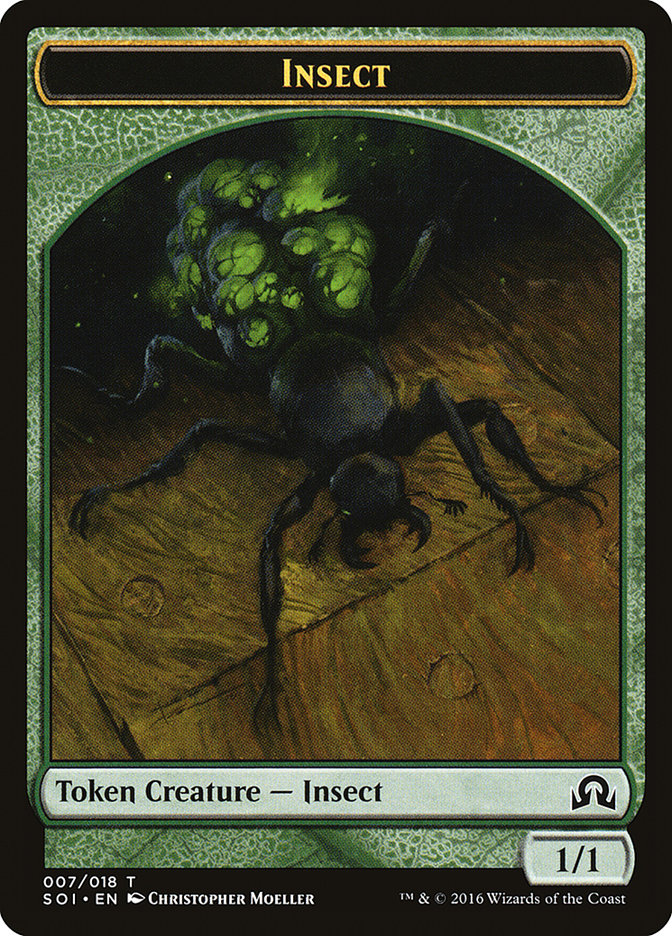 Insect Token [Shadows over Innistrad Tokens] | Game Grid - Logan