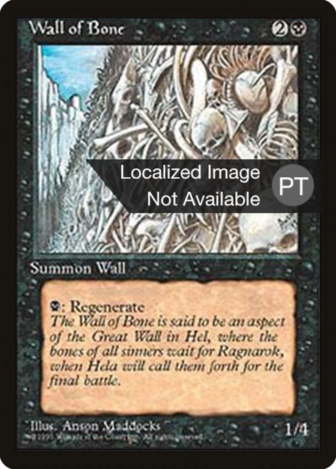 Wall of Bone [Fourth Edition (Foreign Black Border)] | Game Grid - Logan