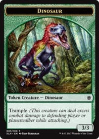 Dinosaur // Treasure (009) Double-Sided Token [Ixalan Tokens] | Game Grid - Logan