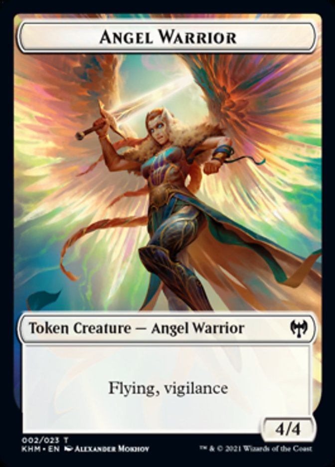 Angel Warrior Token [Kaldheim Tokens] | Game Grid - Logan