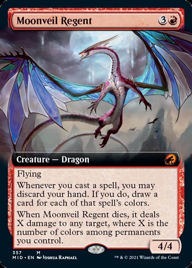 Moonveil Regent (Extended Art) [Innistrad: Midnight Hunt] | Game Grid - Logan