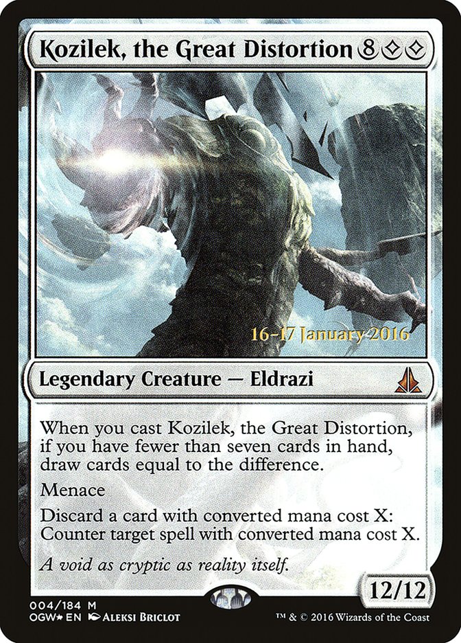 Kozilek, the Great Distortion [Oath of the Gatewatch Prerelease Promos] | Game Grid - Logan