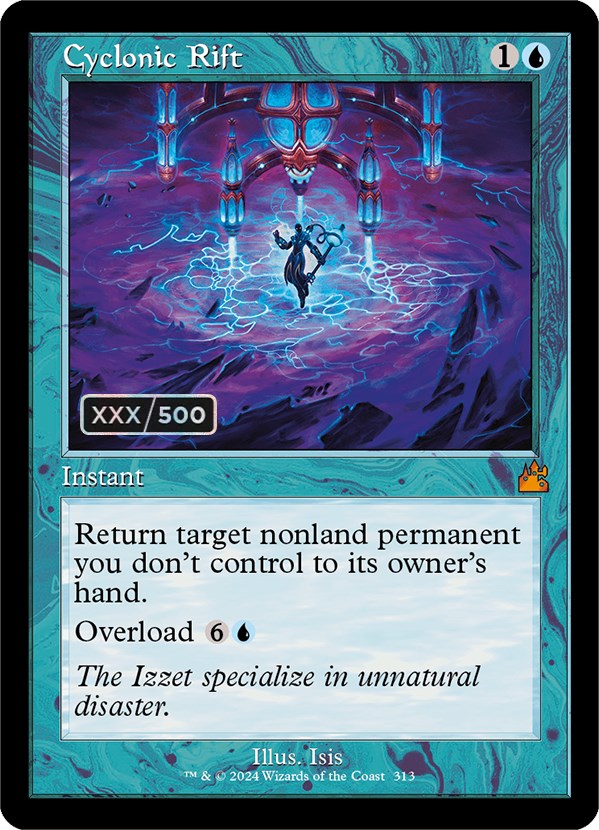 Cyclonic Rift (Retro) (Serialized) [Ravnica Remastered] | Game Grid - Logan
