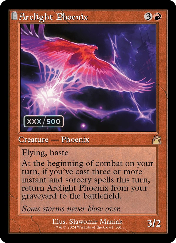 Arclight Phoenix (Retro) (Serialized) [Ravnica Remastered] | Game Grid - Logan