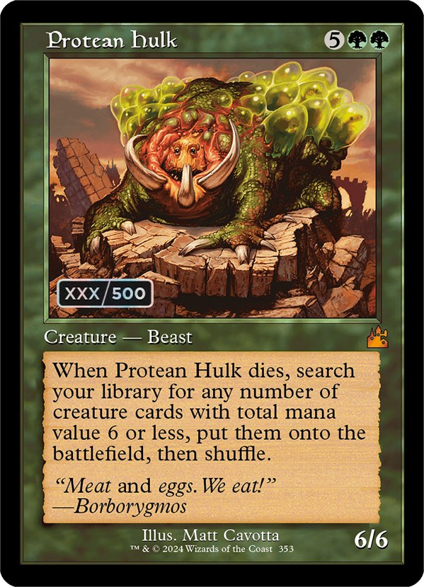 Protean Hulk (Retro) (Serialized) [Ravnica Remastered] | Game Grid - Logan