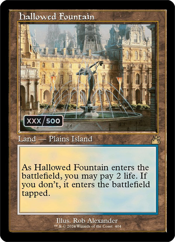 Hallowed Fountain (Retro) (Serialized) [Ravnica Remastered] | Game Grid - Logan