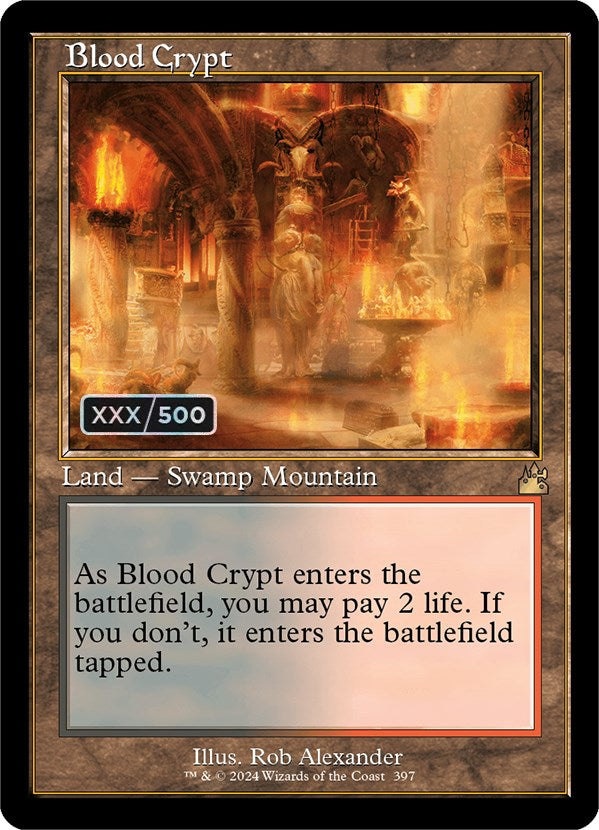 Blood Crypt (Retro) (Serialized) [Ravnica Remastered] | Game Grid - Logan