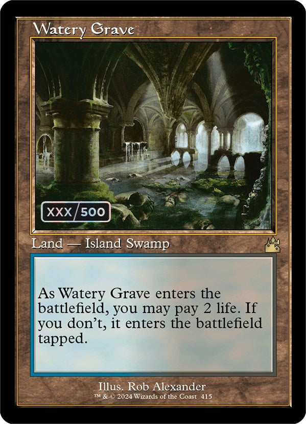 Watery Grave (Retro) (Serialized) [Ravnica Remastered] | Game Grid - Logan