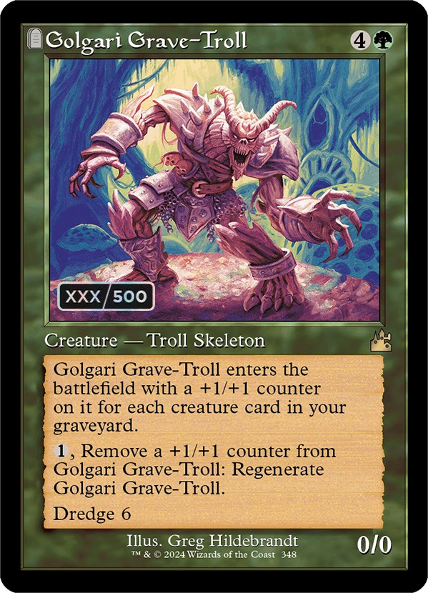 Golgari Grave-Troll (Retro) (Serialized) [Ravnica Remastered] | Game Grid - Logan