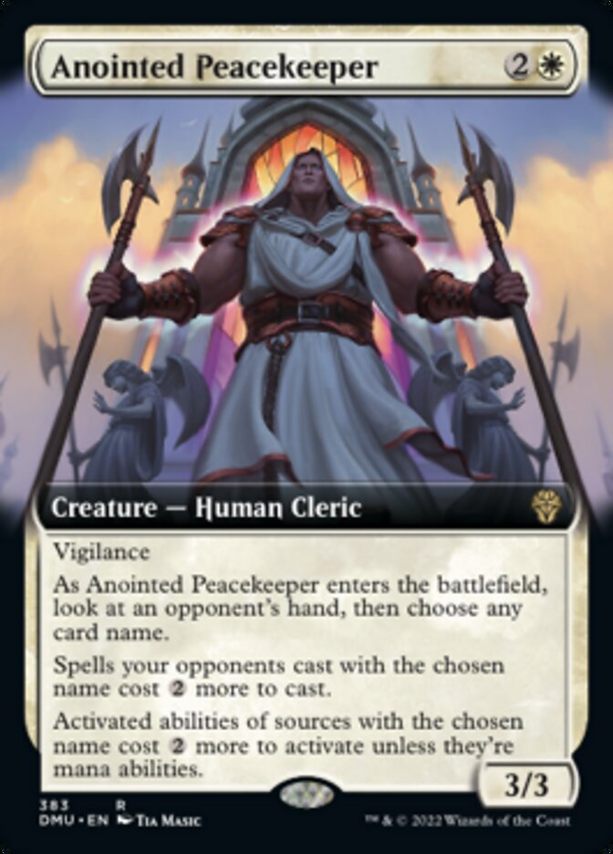 Anointed Peacekeeper (Extended Art) [Dominaria United] | Game Grid - Logan