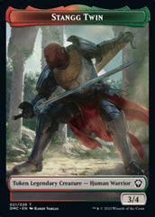 Soldier // Stangg Twin Double-Sided Token [Dominaria United Tokens] | Game Grid - Logan