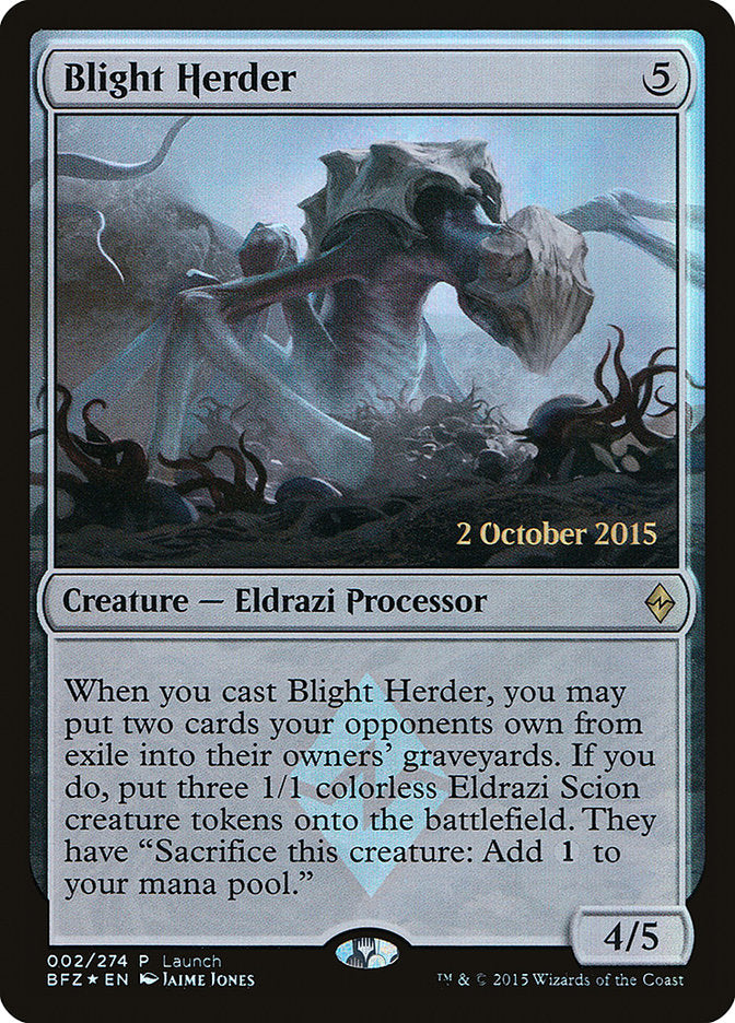 Blight Herder (Launch) [Battle for Zendikar Promos] | Game Grid - Logan