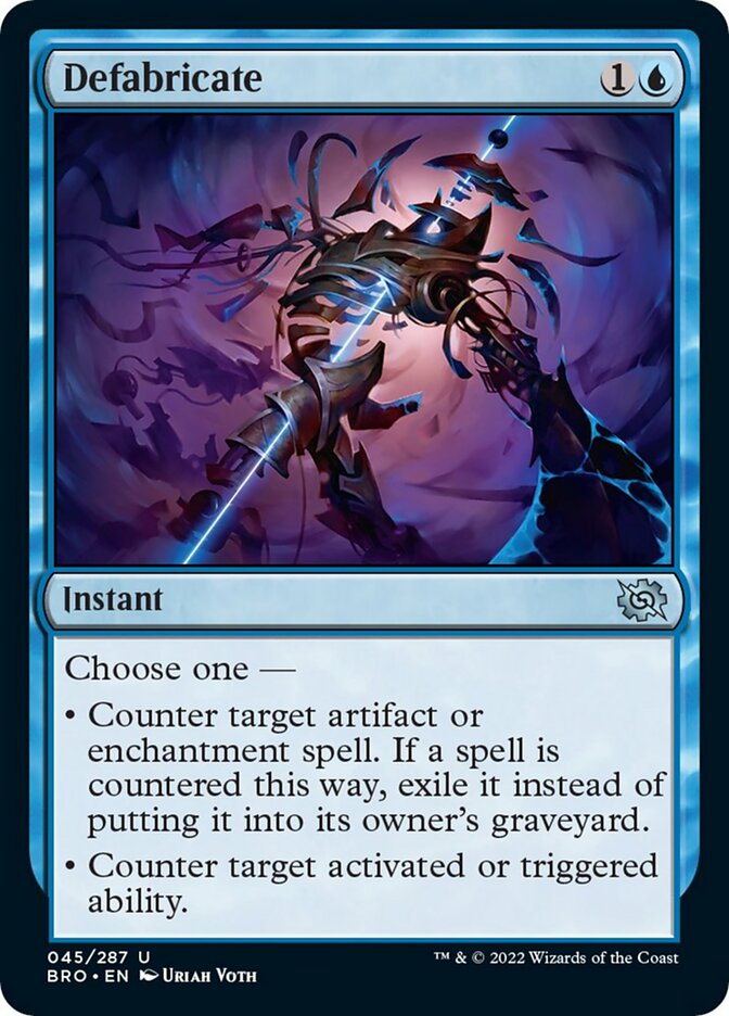 Defabricate [The Brothers' War] | Game Grid - Logan