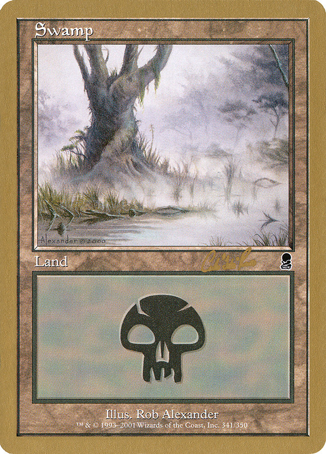 Swamp (cr341) (Carlos Romao) [World Championship Decks 2002] | Game Grid - Logan