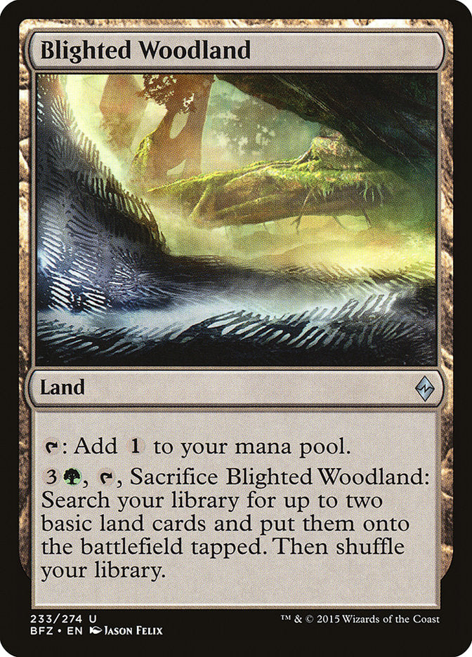 Blighted Woodland [Battle for Zendikar] | Game Grid - Logan