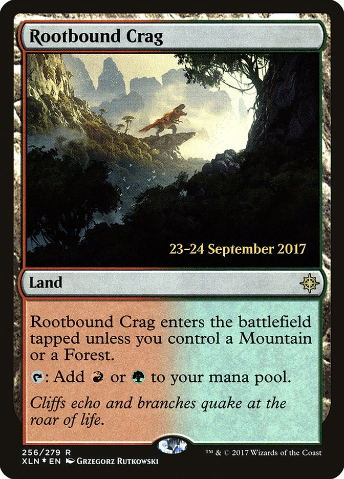 Rootbound Crag [Ixalan Prerelease Promos] | Game Grid - Logan